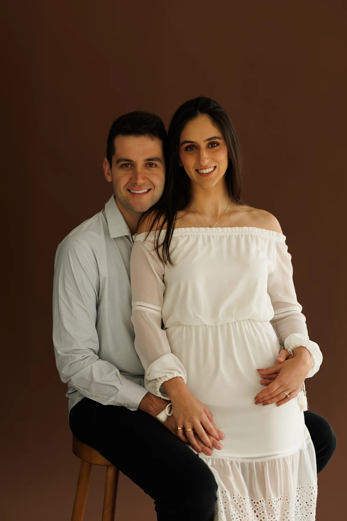 Sâmia e Bruno juntos no ensaio do casamento